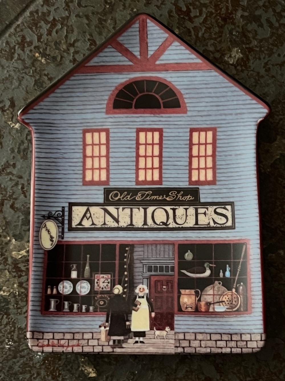 Old Time Shop Antiques Decorative Wall Plate